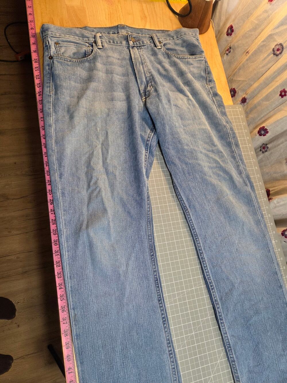 Polo Ralph Lauren classic fit 867 light wash heavily worn 40 100% cotton